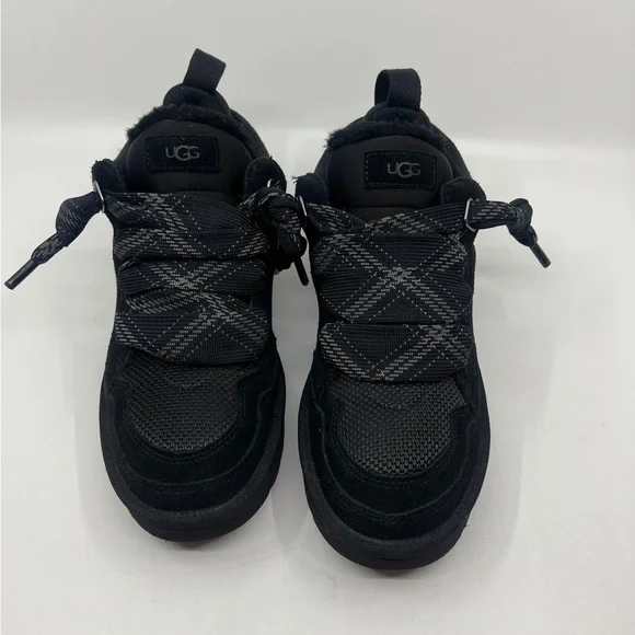 UGG LOWMEL WOMEN'S BOOT/SNEAKER SUEDE BLACK Sz 10 - Picture 6 of 7